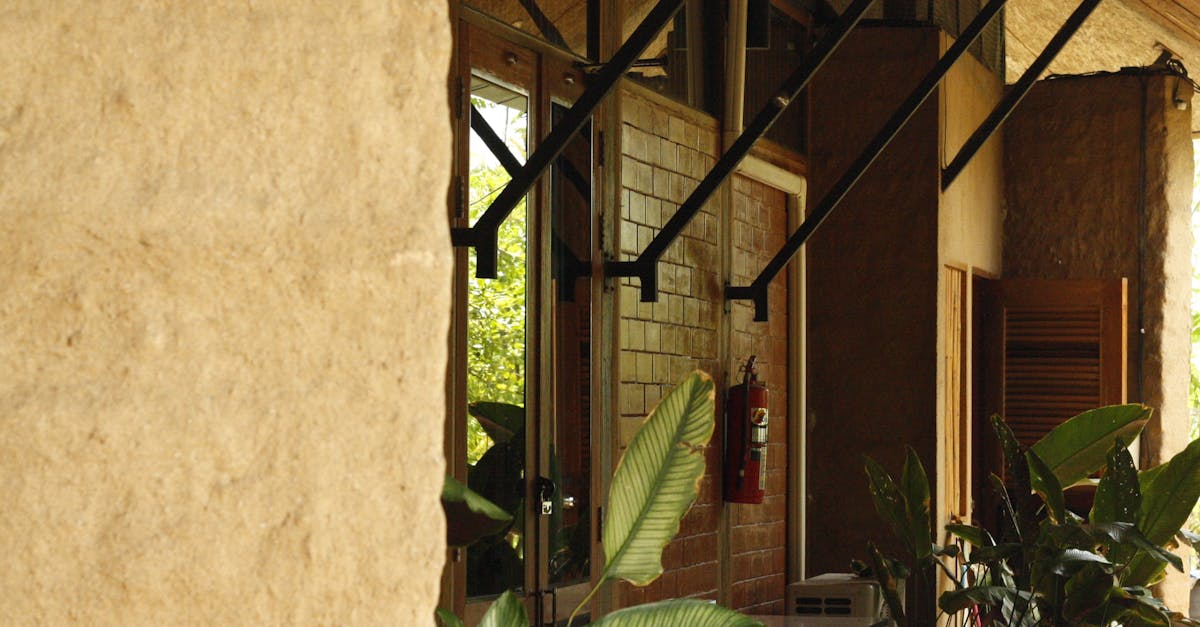 View of a sustainable architecture design with lush greenery in Chiang Mai, Thailand.
